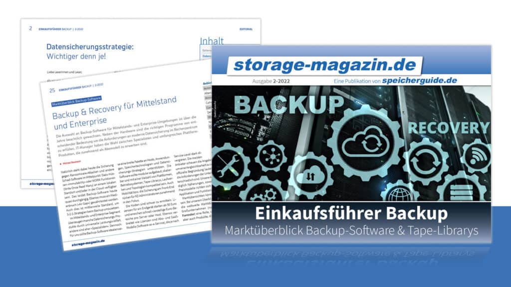 Storage-Magazin 02-2022: Einkaufsführer Backup