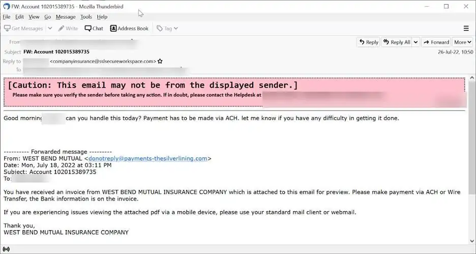 Spoofing-Mail vom Fake-CFO
