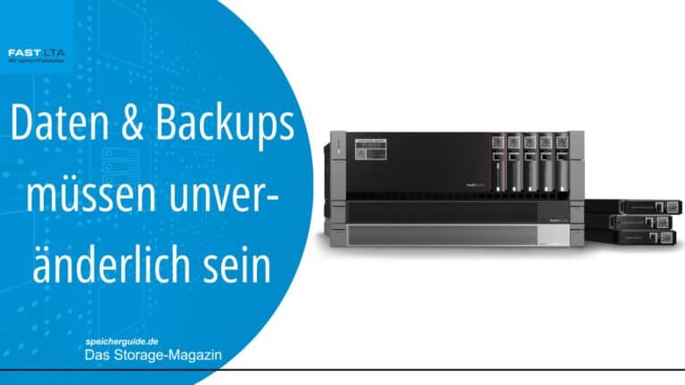 Immutable-Storage – Ihre Last Line of Defense 1 Die Silent-Bricks-Familie von FAST LTA ermöglicht eine physische Trennung von Medien zum Speichersystem.