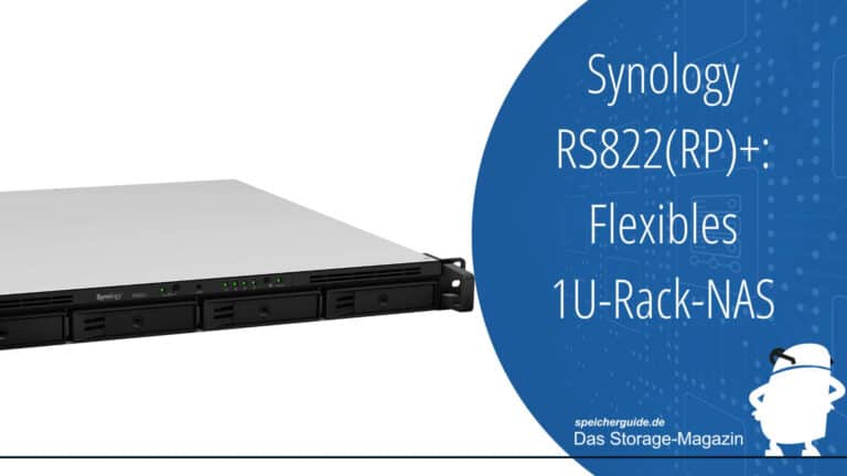 Synology RS822(RP)+: Flexibles 1U-Rackmount-NAS