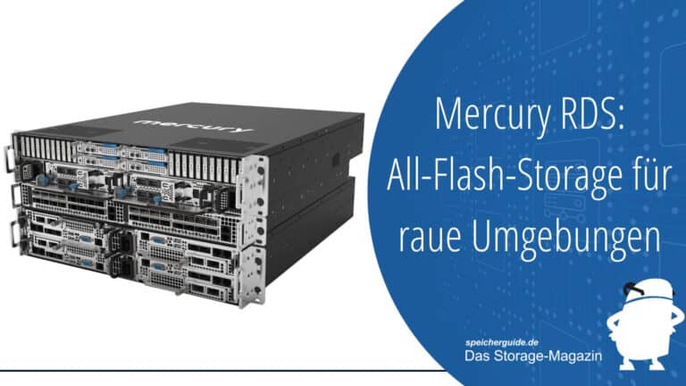 Das All-Flash-NAS Mercury RDS wurde speziell für den Einsatz in Umgebungen mit schwierigen Bedingungen konzipiert.