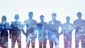 Menschen bei der digitalen Transformation