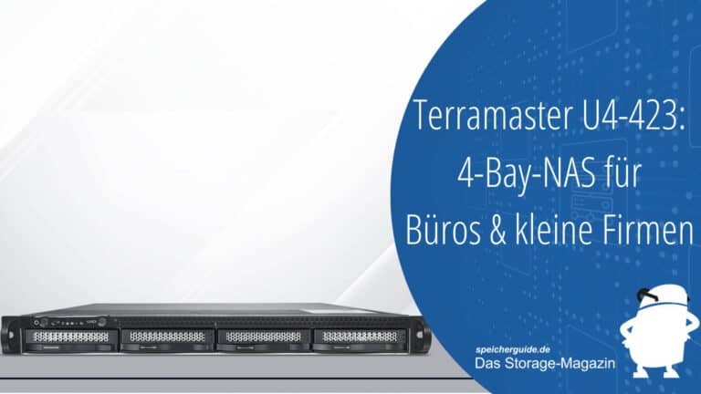 Das 1U flache 4-Bay-NAS Terramaster U4-423 ist ab rund 800 Euro erhältlich und kommt mit 2,5 GbE sowie Backup- & Private-Cloud-Funktion.