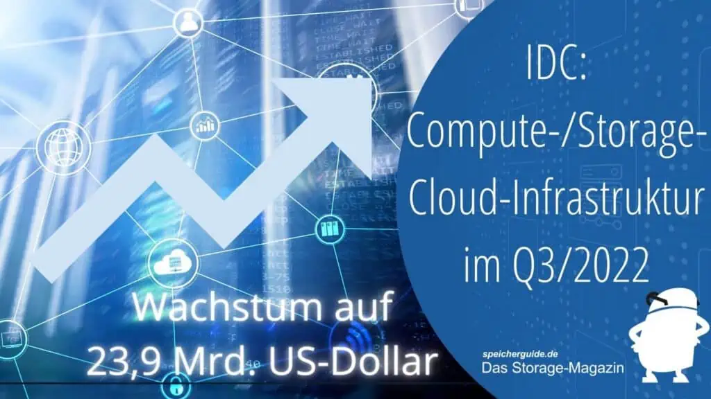 IDC: Compute-/Storage-Cloud-Infrastruktur im Q3/2022 bei 23,9 Mrd. US-Dollar