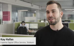 Kay Hallas, Telekom