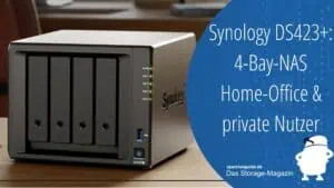 Mit dem Modell Diskstation DS423+ erweitert Synology sein Angebot um ein kompaktes 4-Bay-Gehäuse zur UVP von 459 Euro netto (Bild: Synology).