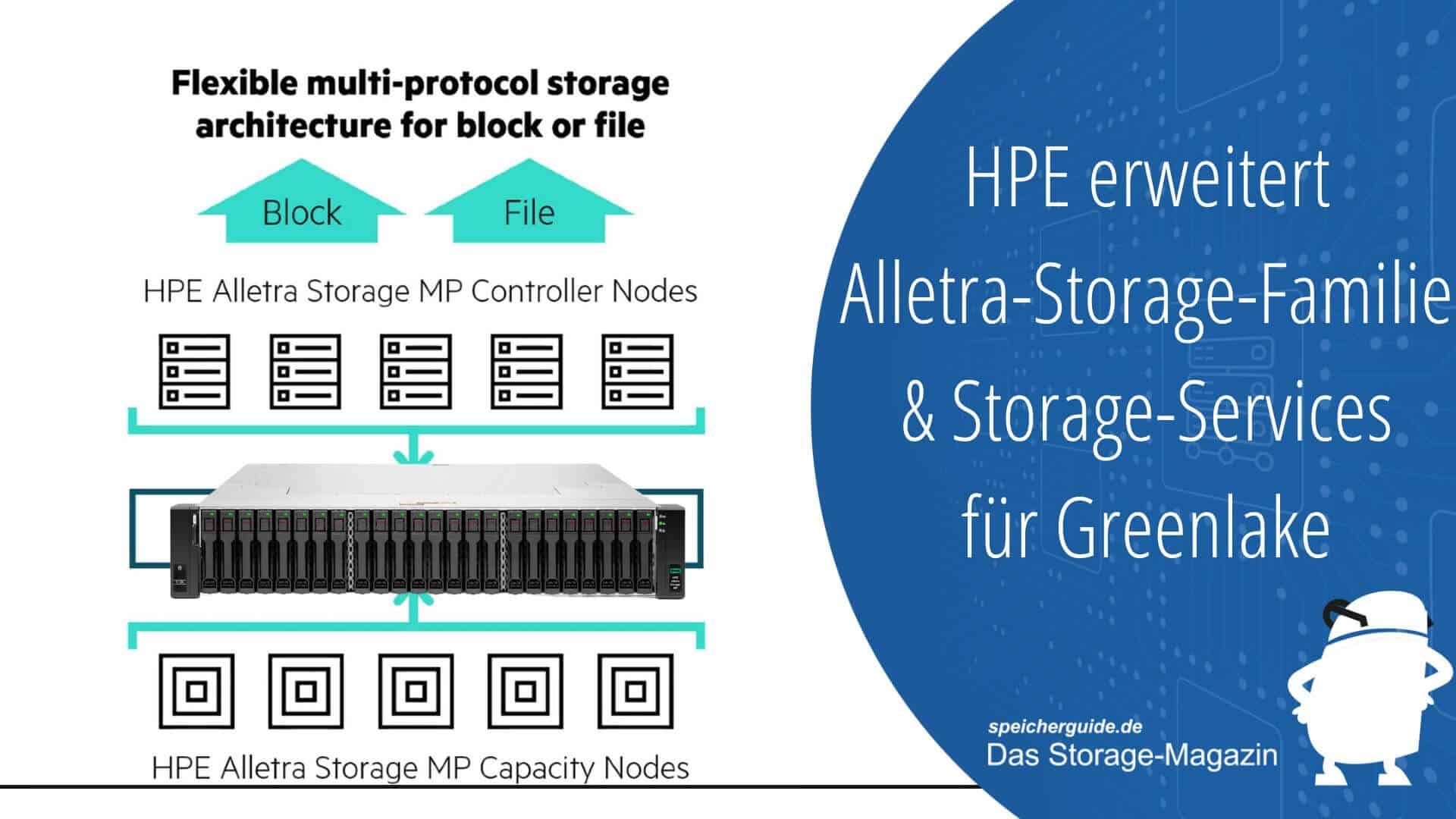 HPE erweitert AlletraStorageFamilie & StorageServices für Greenlake
