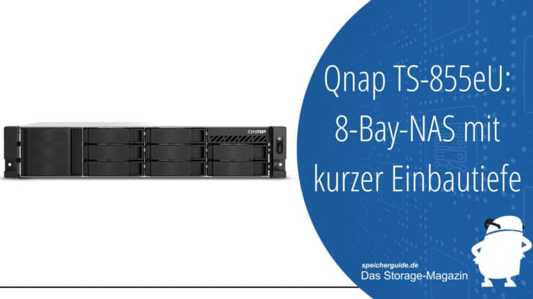 Qnap TS-855eU: Rackmount-NAS mit kurzer Einbautiefe