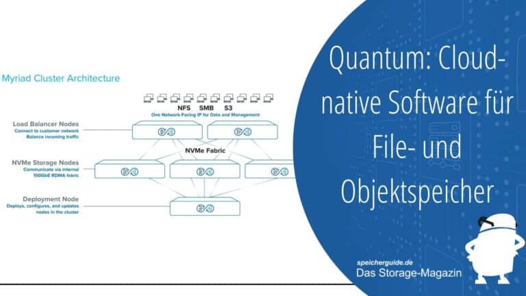 Quantum stellt mit Myriad Software-definierte All-Flash-Speicherplattform vor 1 Quantum Myriad hilft als Software-definierte All-Flash-Speicherplattform bei der Verarbeitung unstrukturierter Daten.