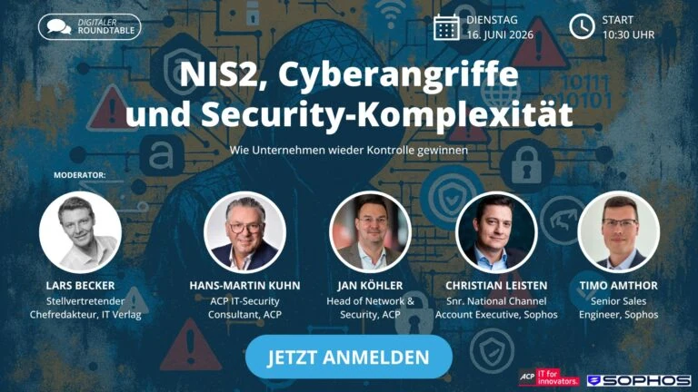 NIS2, Cyberangriffe und Security-Komplexität: Wie Unternehmen wieder Kontrolle gewinnen 8 ACP Roundtable Neu 1920x1080 V2