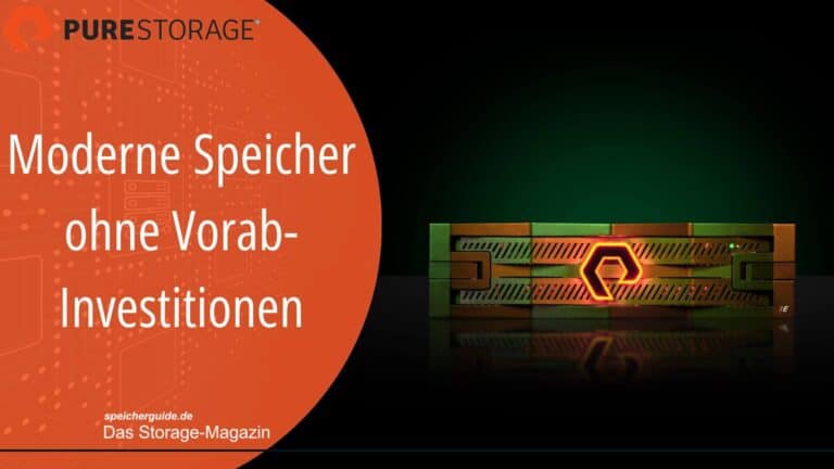 Moderne Speicher ohne Vorab-Investitionen
