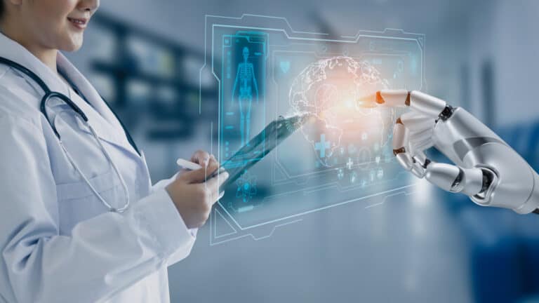 Transformation der Pharmaindustrie durch GenAI 1 Roboter Gesundheit