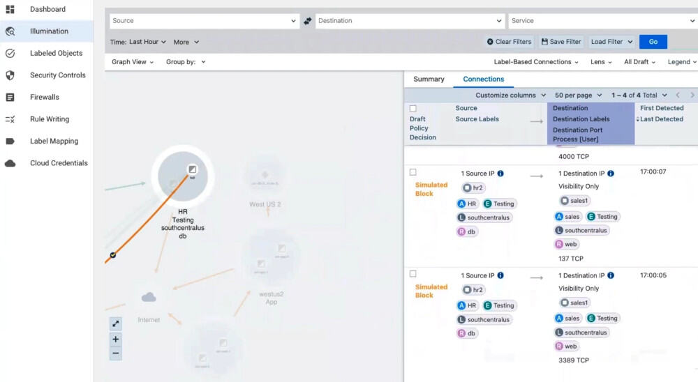 Wie Zero-Trust-Segmentierung die Cloud-Sicherheit revolutioniert 3 Illumio CloudSecure Screenshot