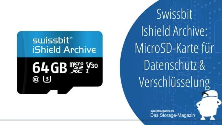 Swissbit Ishield Archive: MicroSD-Karte für Datenschutz & Verschlüsselung