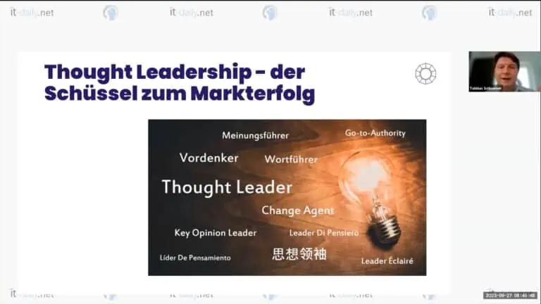 Thought Leadership - Dr. Tobbias Schlömer