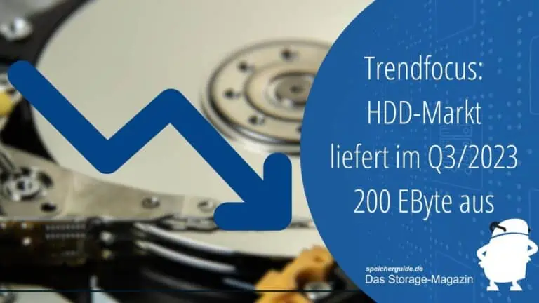 Trendfocus: HDD-Markt liefert im Q3/2023 200 EByte aus