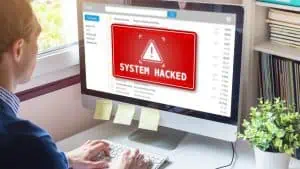 Cyberkriminalität Arbeitsplatz Hacked