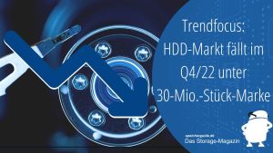 Trendfocus: HDD-Markt fällt im Q4/23 unter 30-Millionen-Stück-Marke