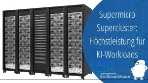 Supermicro Supercluster: Höchstleistung für KI-Workloads