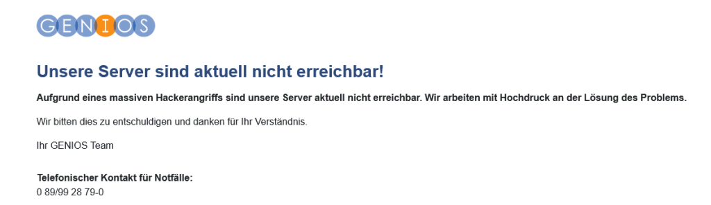 Screenshot 2024 04 09 at 14 19 25 Unsere Server sind aktuell nicht erreichbar