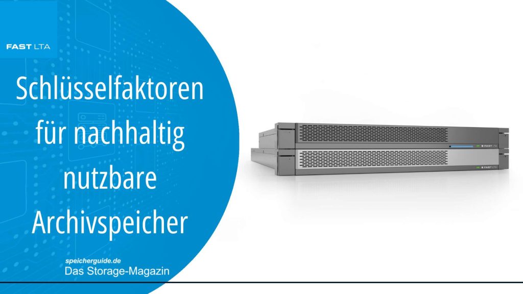 Schlüsselfaktoren für nachhaltig nutzbare Archivspeicher