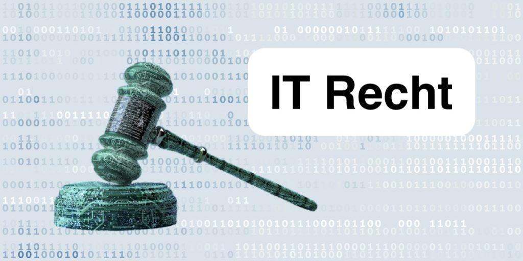 IT-Recht 1 Richterhammer vor Binärcode