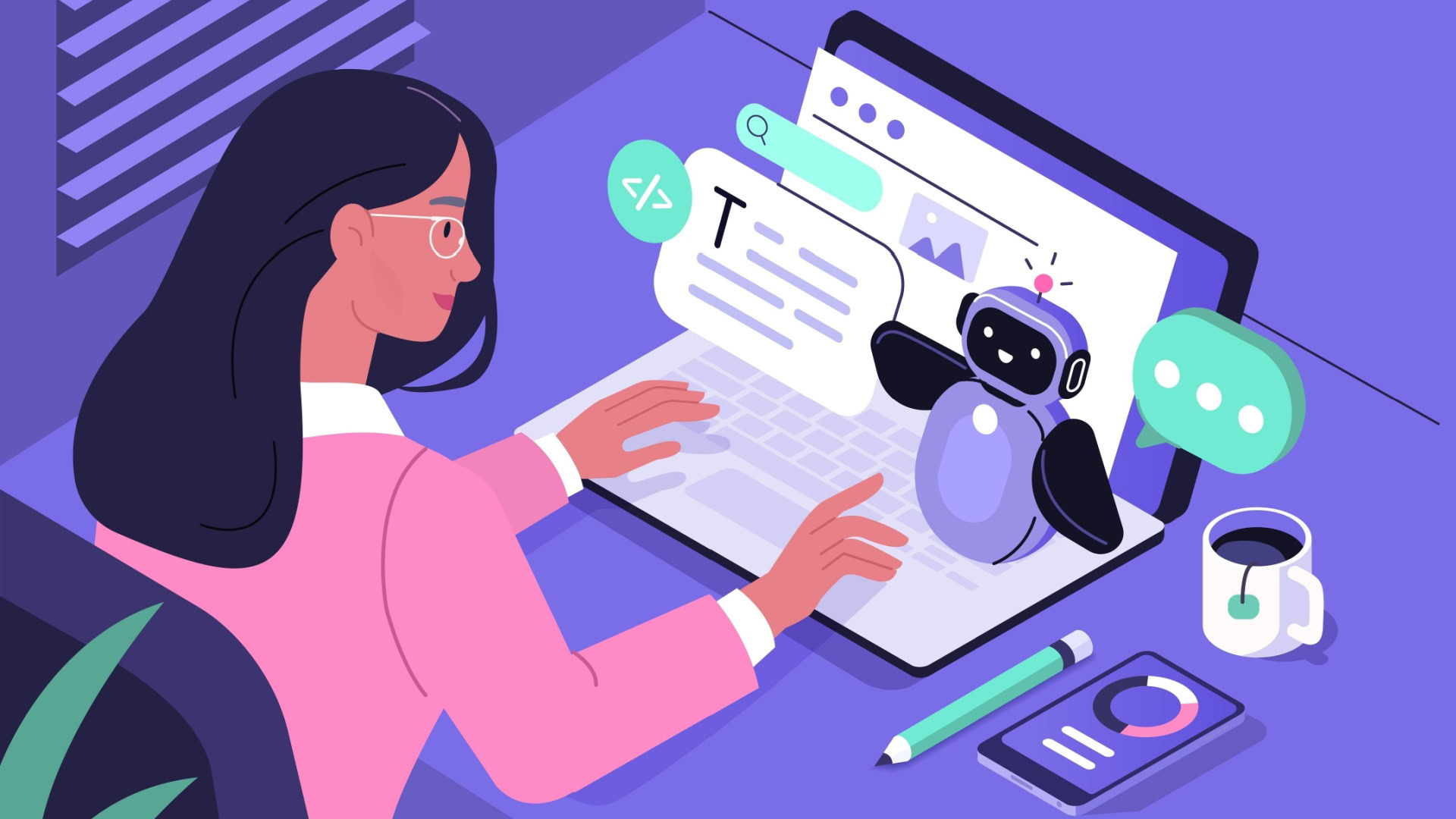 Künstliche Intelligenz als heimlicher Kollege? 1 Chatbot, generative KI, GenAI, Künstliche Intelligenz, KI