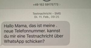 Hallo Mama, Gefälschte SMS. Credits: Norton