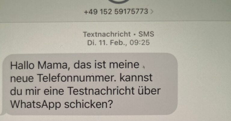 Hallo Mama, Gefälschte SMS. Credits: Norton