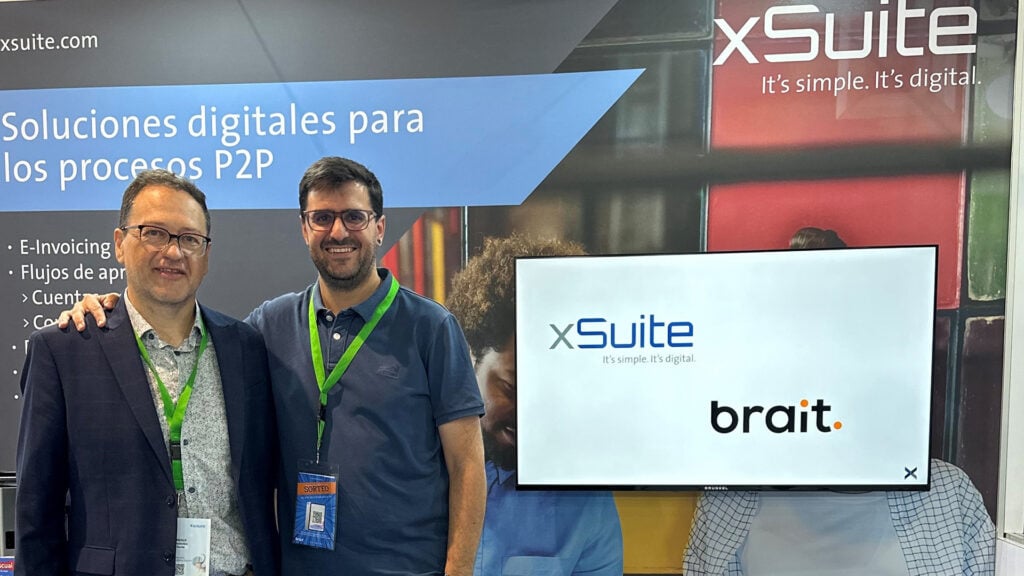 Édgar Jiménez, CEO bei Brait (l.) und Gonzalo Isla Baranda, Geschäftsführer bei xSuite Iberia. Quelle: xSuite