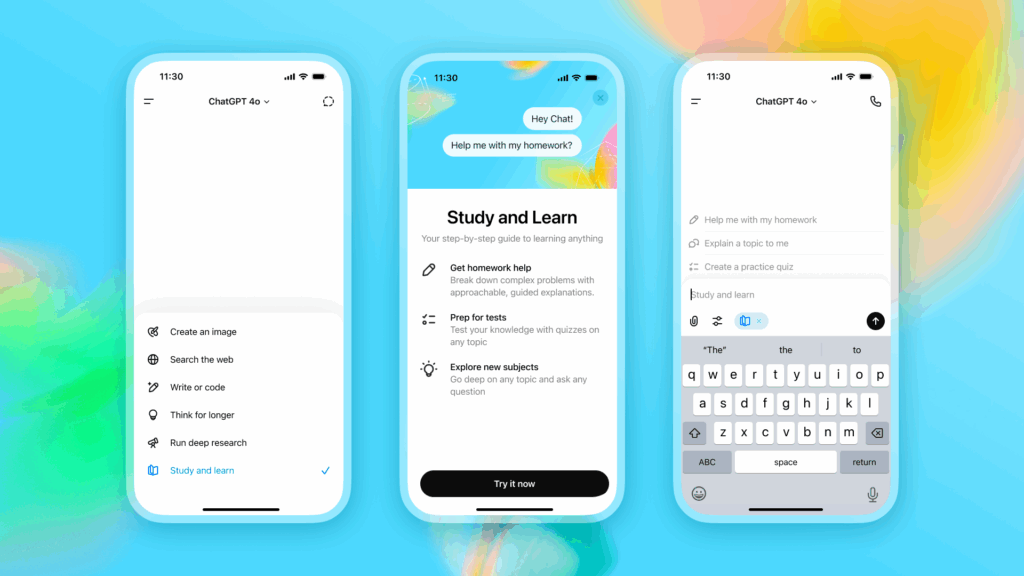 ChatGPT, chatgpt study mode, lernen mit chatgpt, chatgpt lernmodus, chatgpt lernhilfe, chatpgt lernfunktion, Study Mode, OpenAI