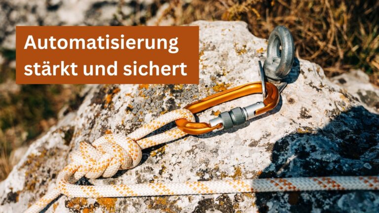 Sicherung an Kletterwand