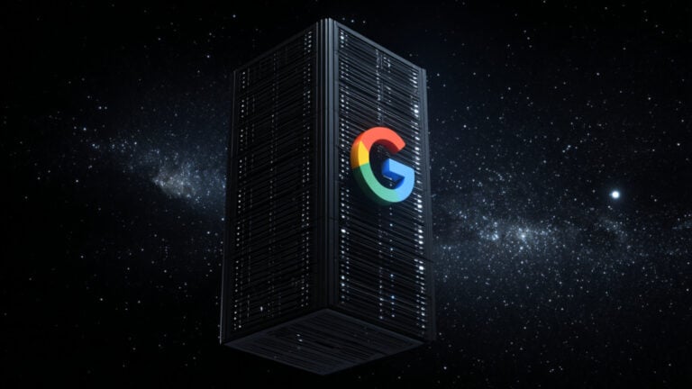 Google Rechenzentrum Weltall KI generiert 1920