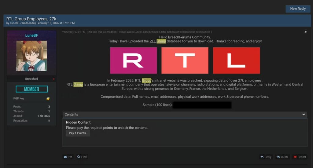 RTL gehackt: Laut Angreifern 27.000 Mitarbeiterdaten betroffen 1 RTL Hack