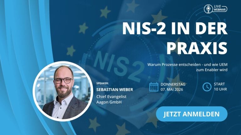 NIS-2 in der Praxis: Warum Prozesse entscheiden 5 Aagon NIS2 Web Mai 2026 1920x1080px