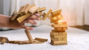 Holzblock, scheitern