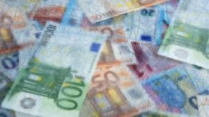 Geld, Budget, Eis, eingefroren