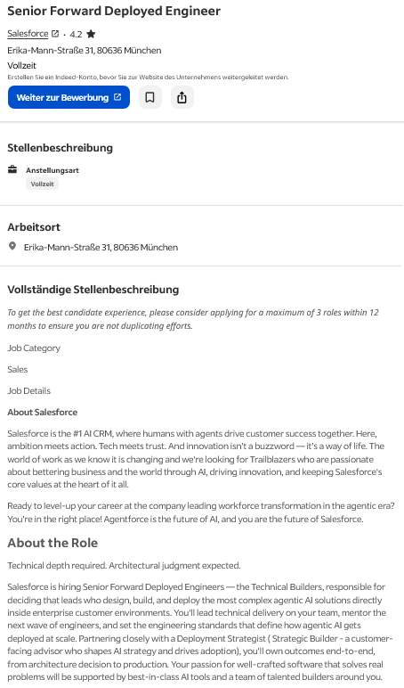 Forward Deployed Engineer: Der heißeste Jobtitel der IT-Branche 2 Forward Deployed Engineer Job