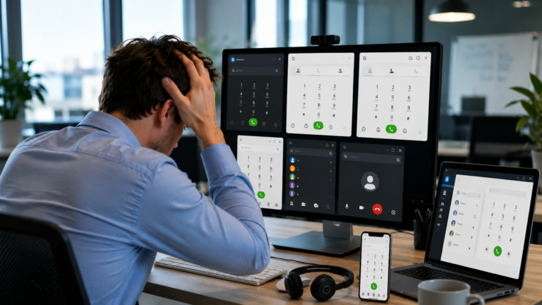 Vom Softphone-Wirrwarr zur spezialisierten Kommunikationsumgebung 10 Softphone_Wirrwarr