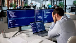 IT-Experte gestresst