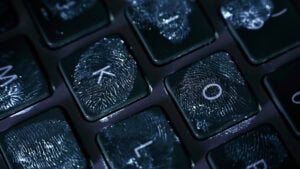 Tastatur Fingerabdruck
