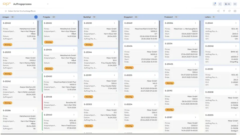 APplus 10 macht ERP-Prozesse intelligenter 1 Bild: APplus 10 Flow Mode (Quelle: Asseco Solutions)